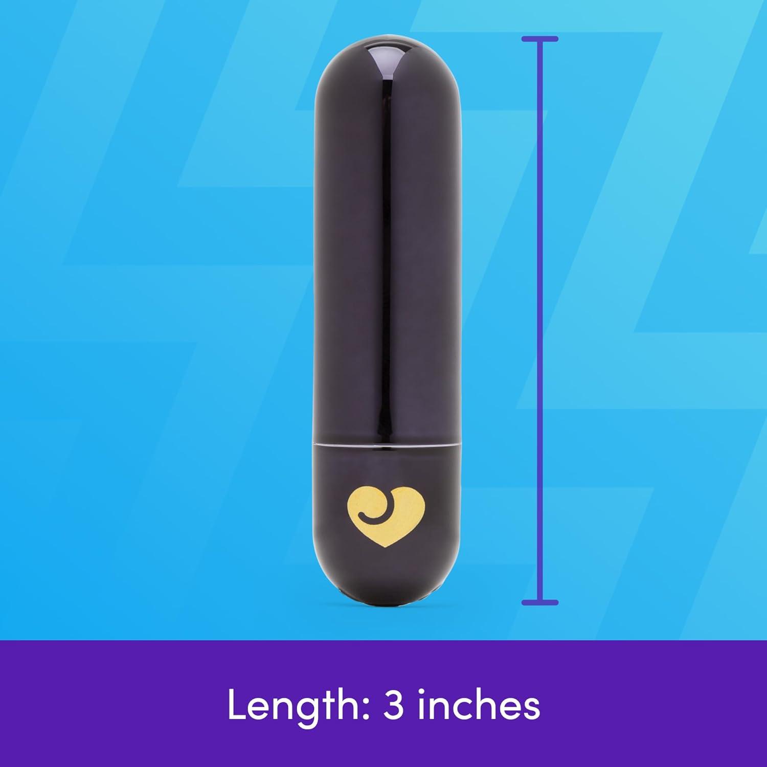 imageLovehoney Glow Up Bullet Vibrator for Women Discreet Mini Vibrator Bullet Personal Massager Adult Toy 10 Vibration Modes Rechargeable Clitoral Stimulator Adult Sex Toys for Couples BlackBlack