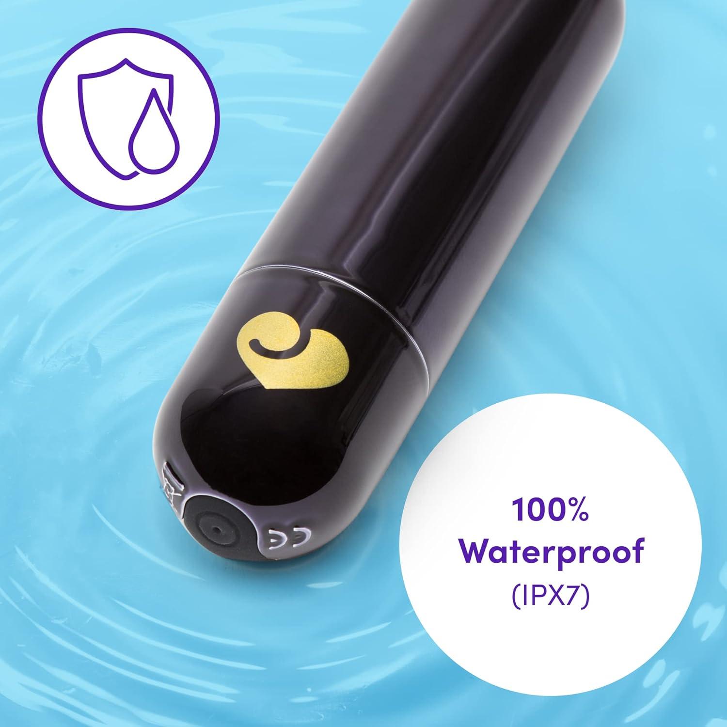 imageLovehoney Glow Up Bullet Vibrator for Women Discreet Mini Vibrator Bullet Personal Massager Adult Toy 10 Vibration Modes Rechargeable Clitoral Stimulator Adult Sex Toys for Couples BlackBlack
