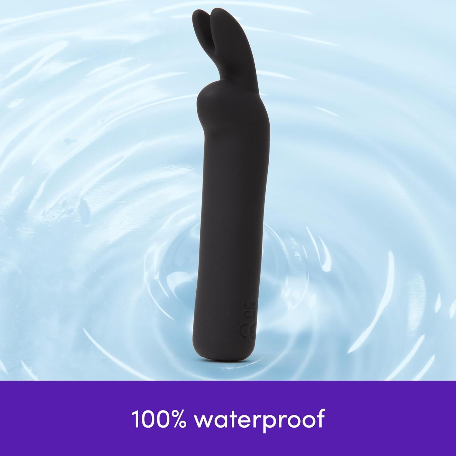 imageLovehoney Happy Rabbit Bullet Vibrator for Women Silicone Mini Vibrator Bullet Personal Massager Adult Toy 12 Vibration Modes Rachargeable Clitoral Stimulator Adult Sex Toys for Couples Black