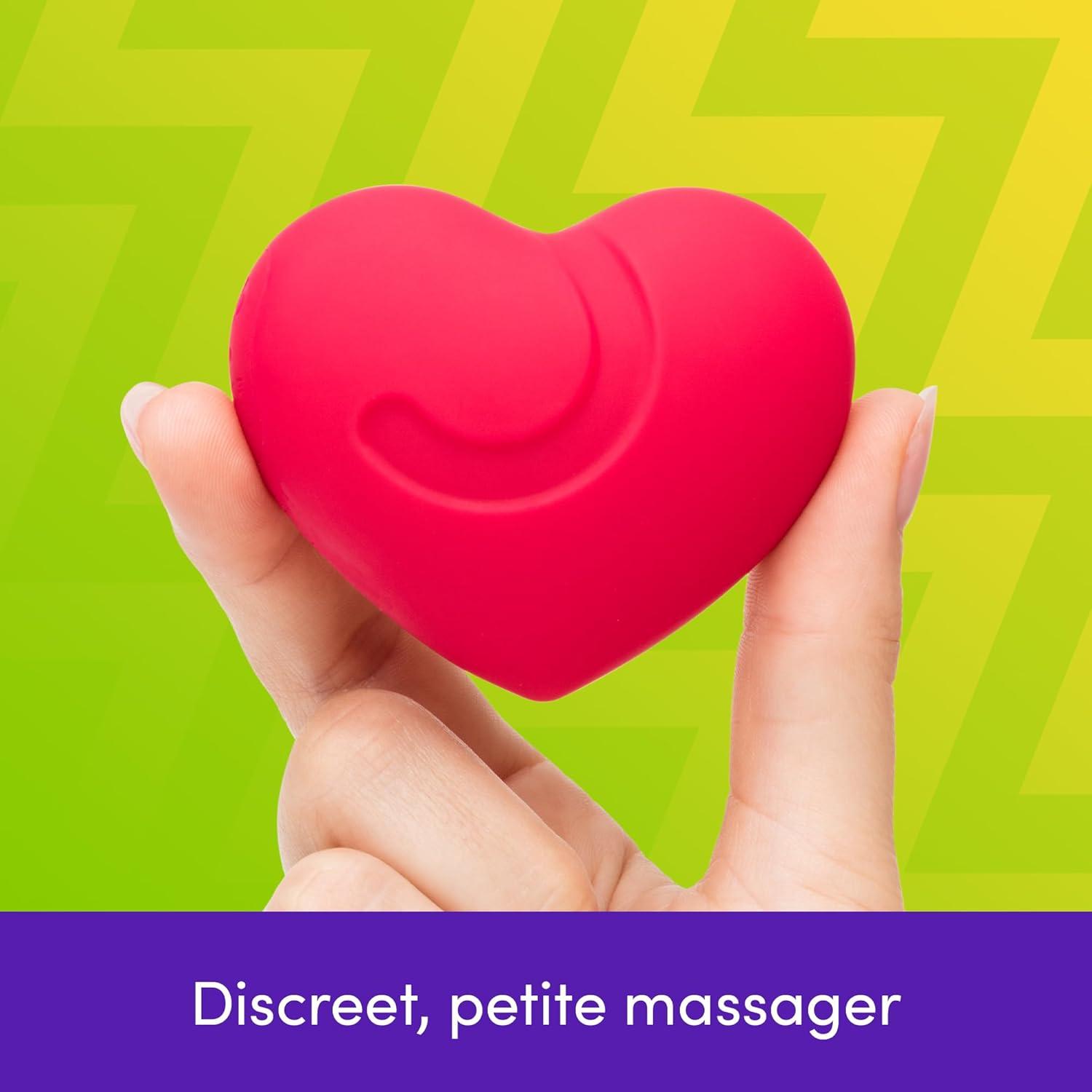 imageLovehoney Heart Throb Mini Vibrator for Women Silicone Personal Massager with 10 Powerful Vibration Modes Couples Sex Toys Bullet Vibrator Waterproof Body Massage Tool Adult Sex Toys for Women