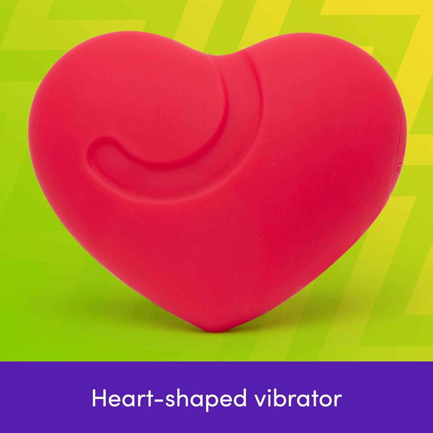 imageLovehoney Heart Throb Mini Vibrator for Women Silicone Personal Massager with 10 Powerful Vibration Modes Couples Sex Toys Bullet Vibrator Waterproof Body Massage Tool Adult Sex Toys for Women