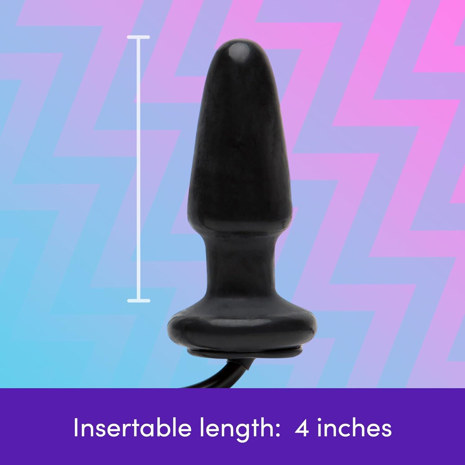 imageLovehoney Inflatable Vibrating Anal Plug amp Get Hard Set of 3 Cock Rings Couples Sex Toys Bundle