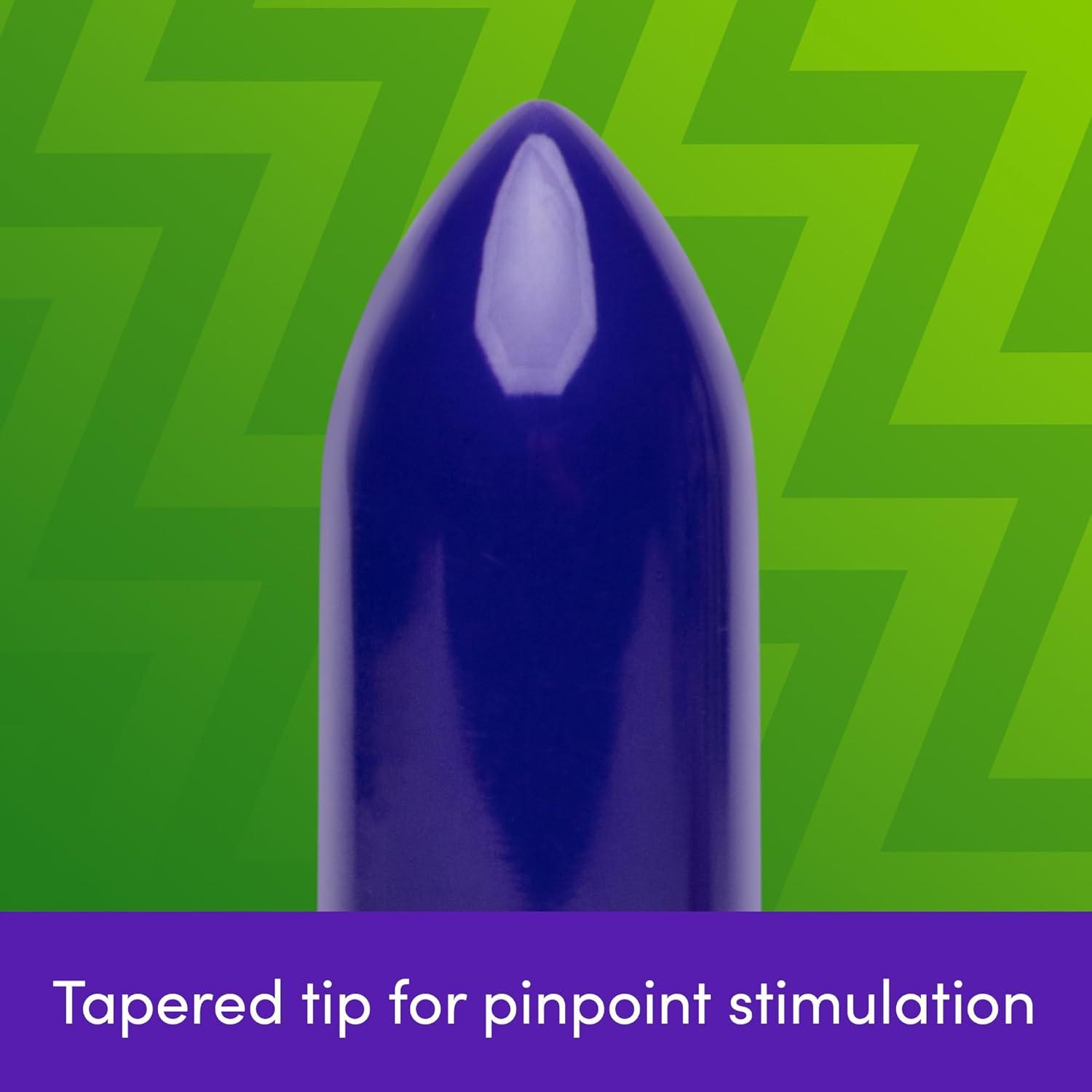 imageLovehoney Magic Bullet Vibrator 4 Inch Vibrating Bullet with Tapered Tip 10 Function Multispeed Mini Vibrator for Women Lipstick Stimulator Waterproof Sex Toys for Couples PurplePurple