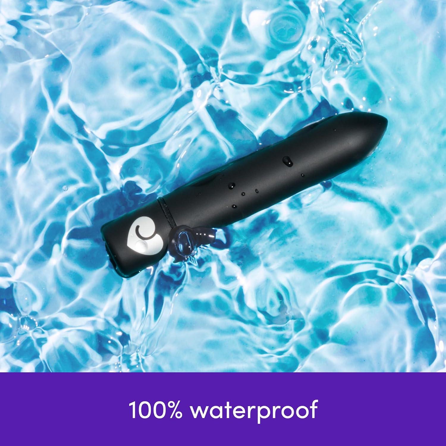 imageLovehoney Magic Bullet Vibrator 4 Inch Vibrating Bullet with Tapered Tip 10 Function Multispeed Mini Vibrator for Women Lipstick Stimulator Waterproof Sex Toys for Couples PurpleBlack