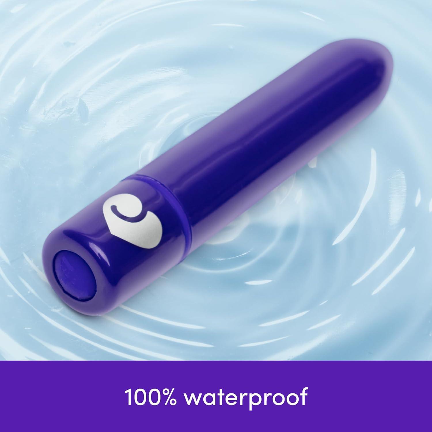 imageLovehoney Magic Bullet Vibrator 4 Inch Vibrating Bullet with Tapered Tip 10 Function Multispeed Mini Vibrator for Women Lipstick Stimulator Waterproof Sex Toys for Couples PurplePurple