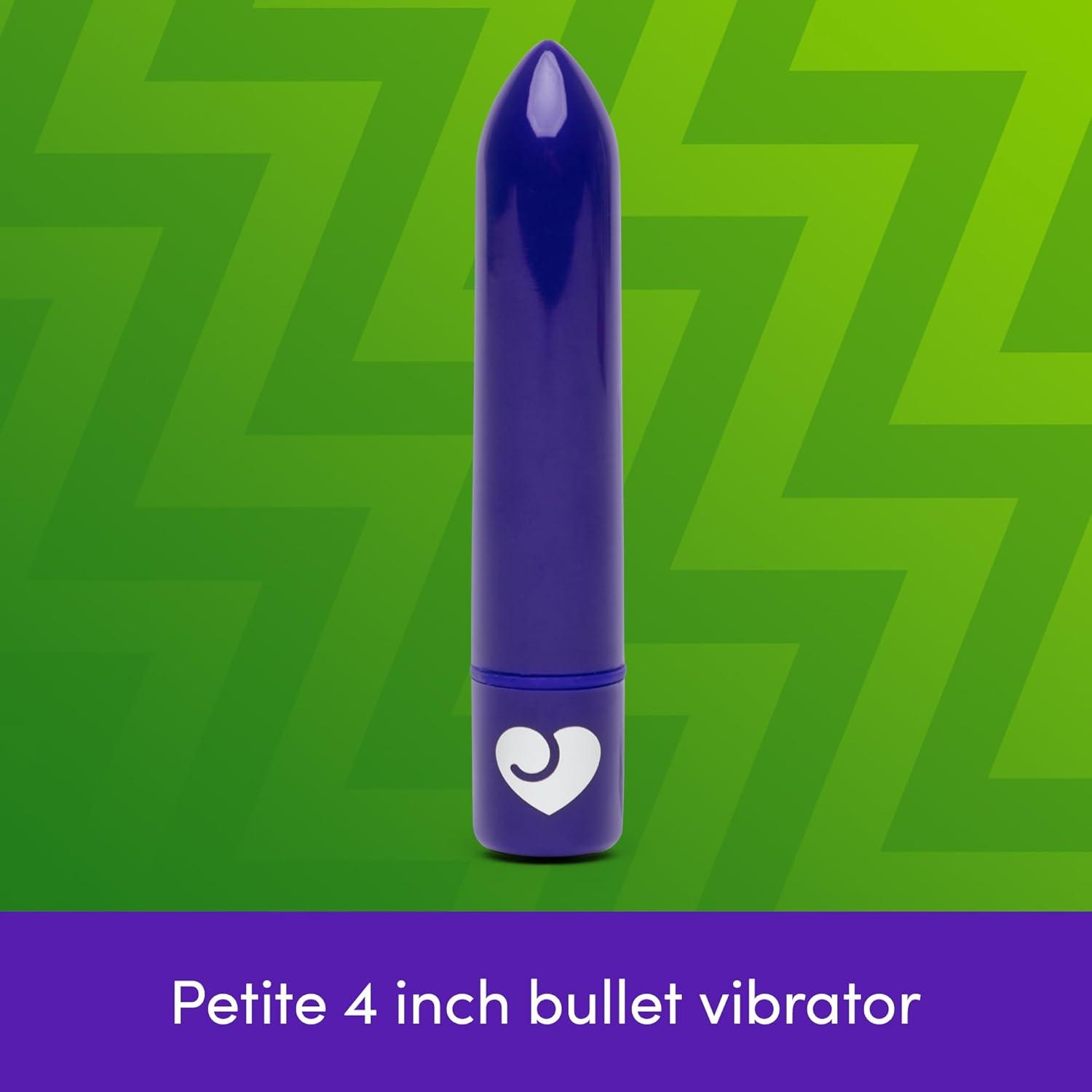 imageLovehoney Magic Bullet Vibrator 4 Inch Vibrating Bullet with Tapered Tip 10 Function Multispeed Mini Vibrator for Women Lipstick Stimulator Waterproof Sex Toys for Couples PurplePurple