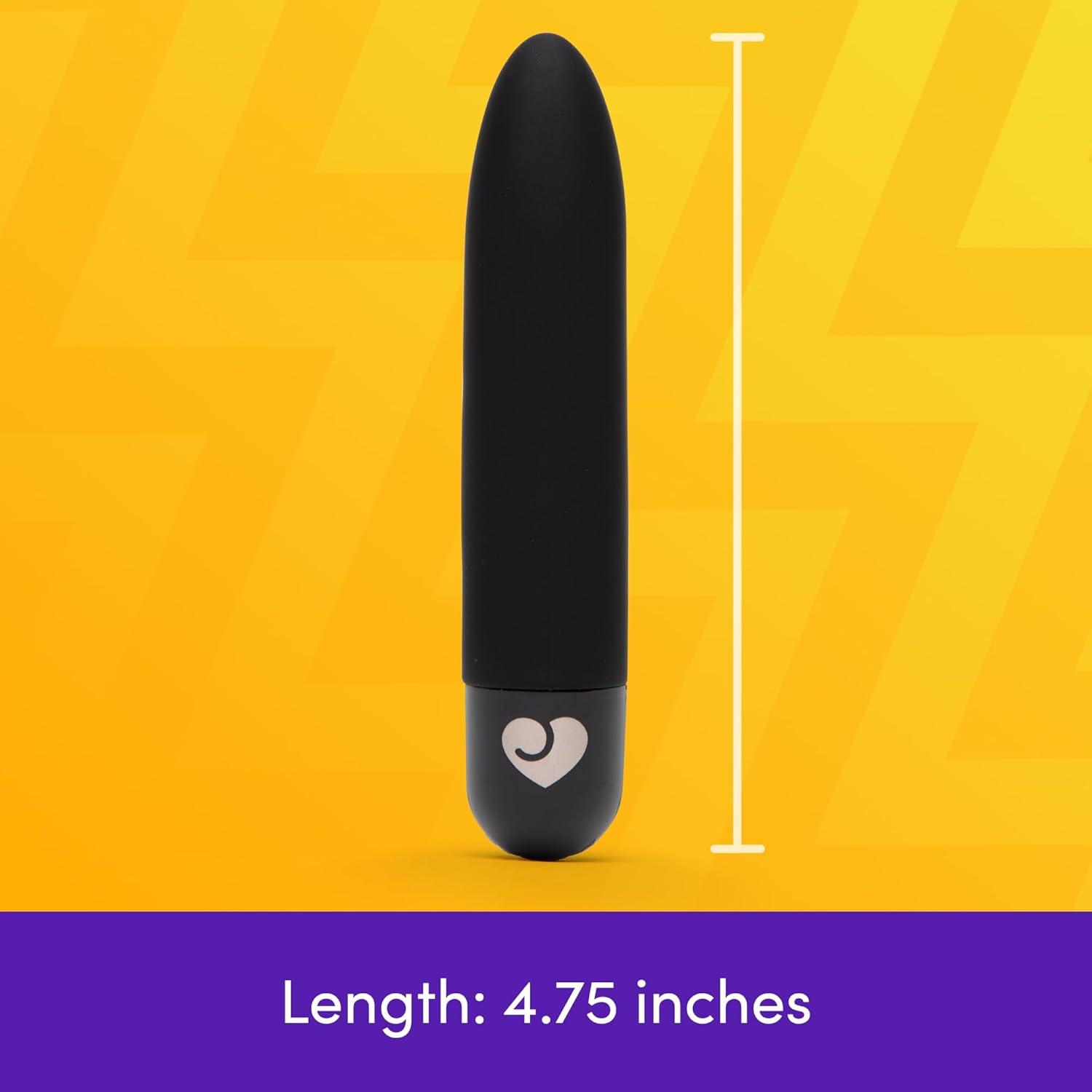 imageLovehoney Mini Thrill Bullet Vibrator for Women Silicone Mini Vibrator Bullet Personal Massager Adult Toy 10 Vibration Modes Rechargeable Clitoral Stimulator Adult Sex Toys for Couples GreenBlack
