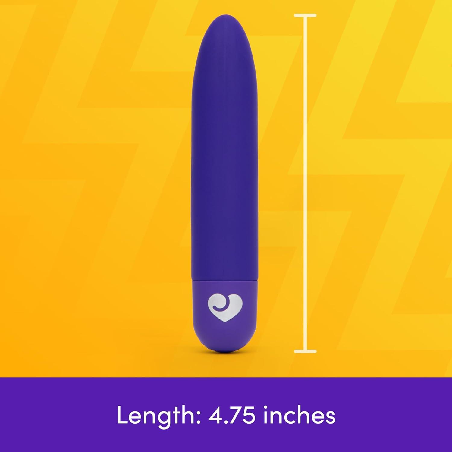 imageLovehoney Mini Thrill Bullet Vibrator for Women Silicone Mini Vibrator Bullet Personal Massager Adult Toy 10 Vibration Modes Rechargeable Clitoral Stimulator Adult Sex Toys for Couples GreenPurple