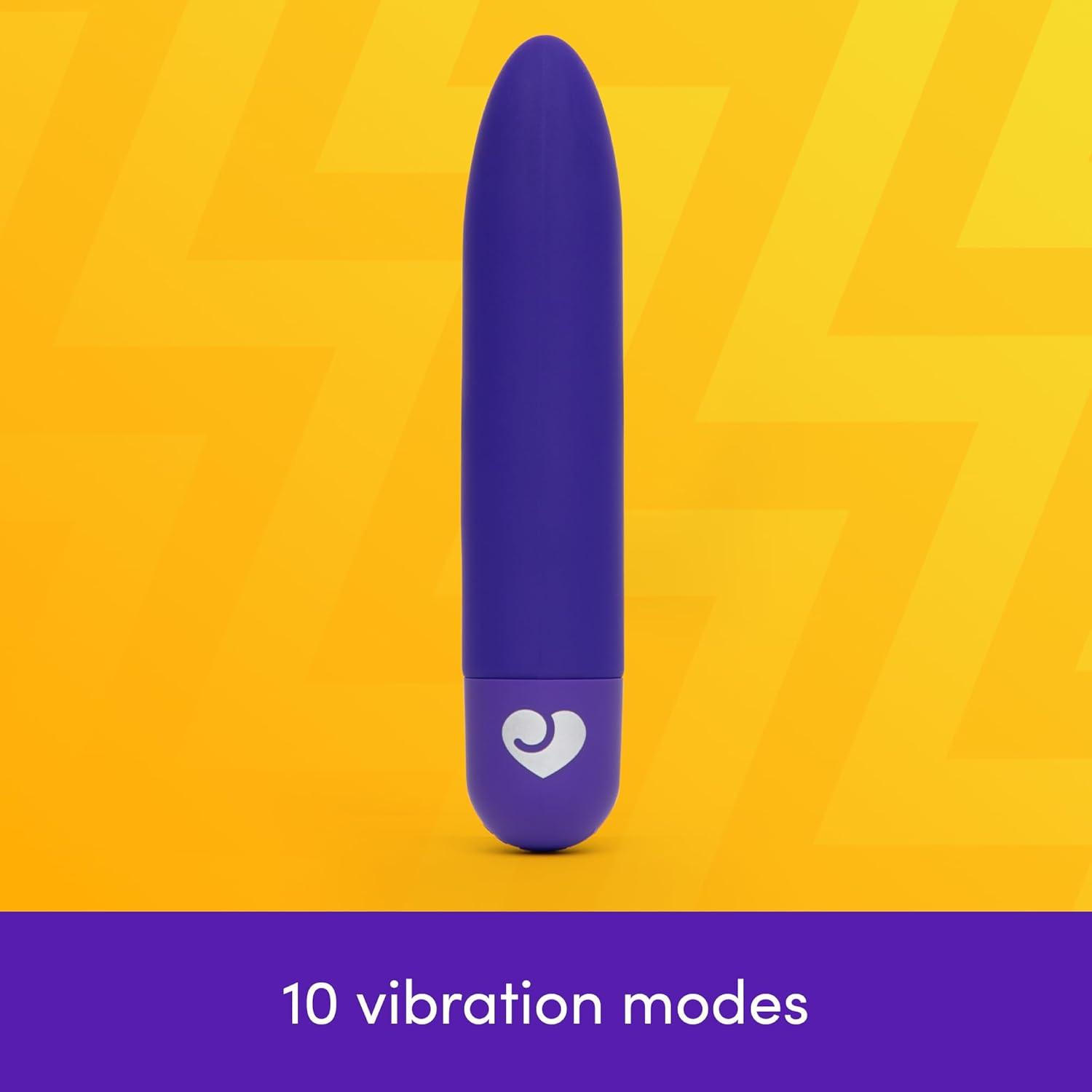 imageLovehoney Mini Thrill Bullet Vibrator for Women Silicone Mini Vibrator Bullet Personal Massager Adult Toy 10 Vibration Modes Rechargeable Clitoral Stimulator Adult Sex Toys for Couples GreenPurple