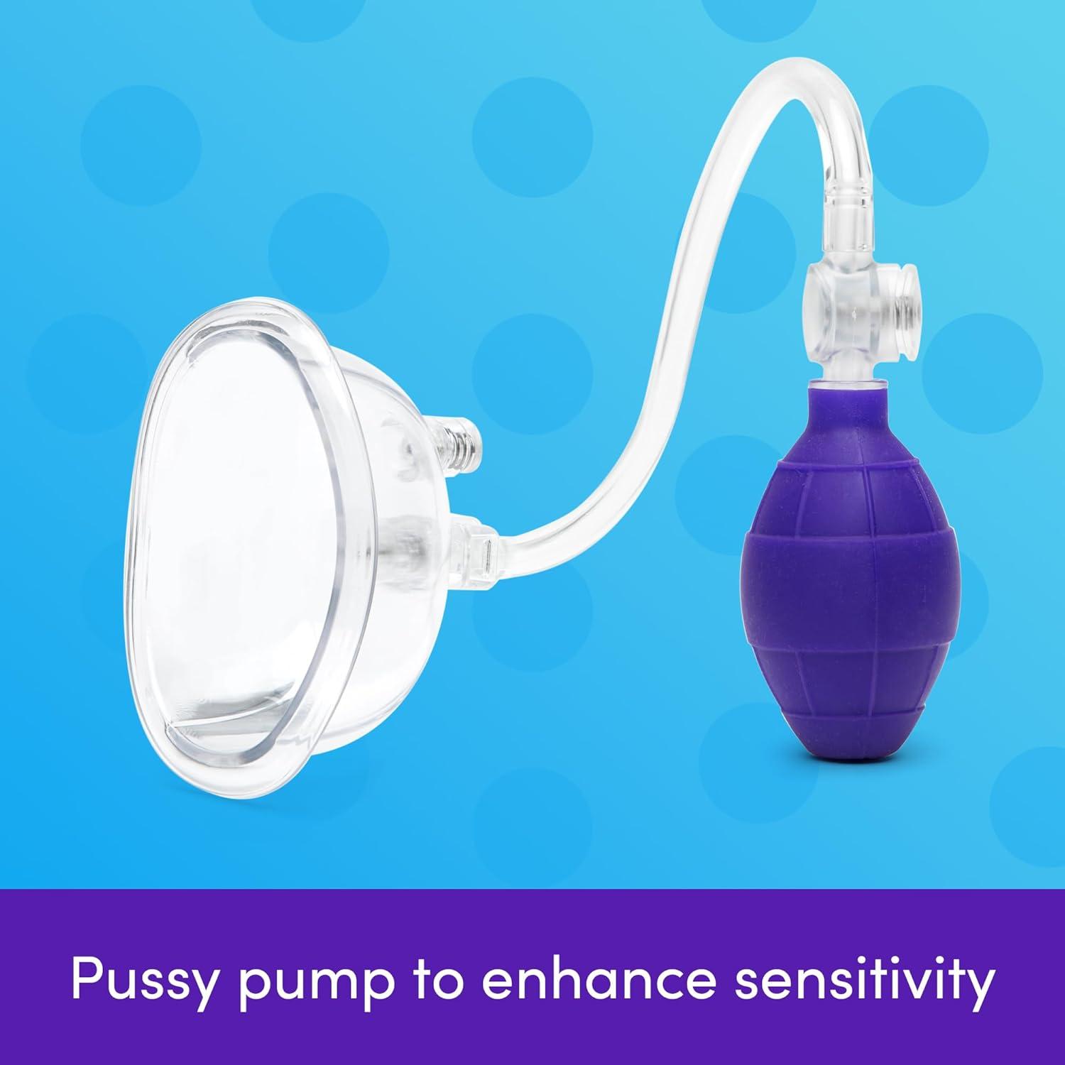 imageLovehoney Supreme Sensation Pussy Pump Clitoral Stimulator amp Colorplay Nipple Toy Suckers Couples Sex Toys Bundle