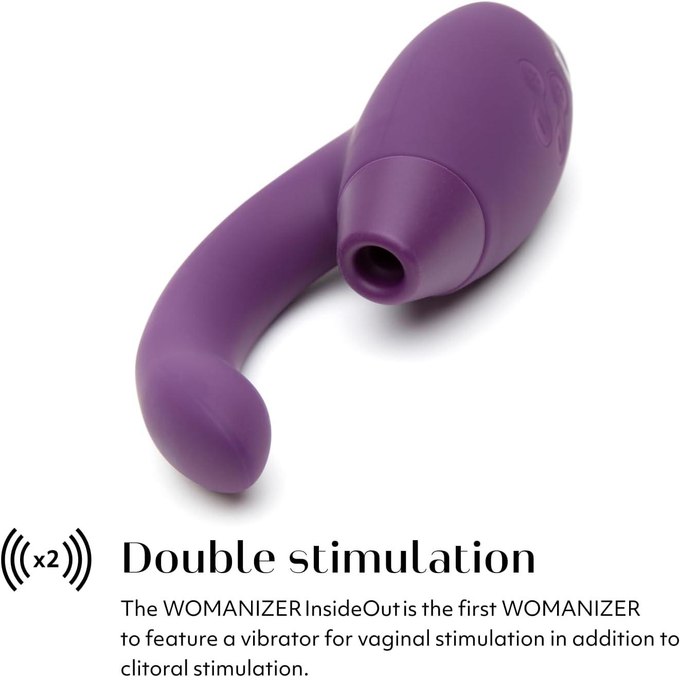 imageWomanizer InsideOut Dual Stimulation Clitoris Sucker amp Lovehoney Fresh Sex Toy Cleaner Spray 85 fl oz Female Sex Toys Bundle