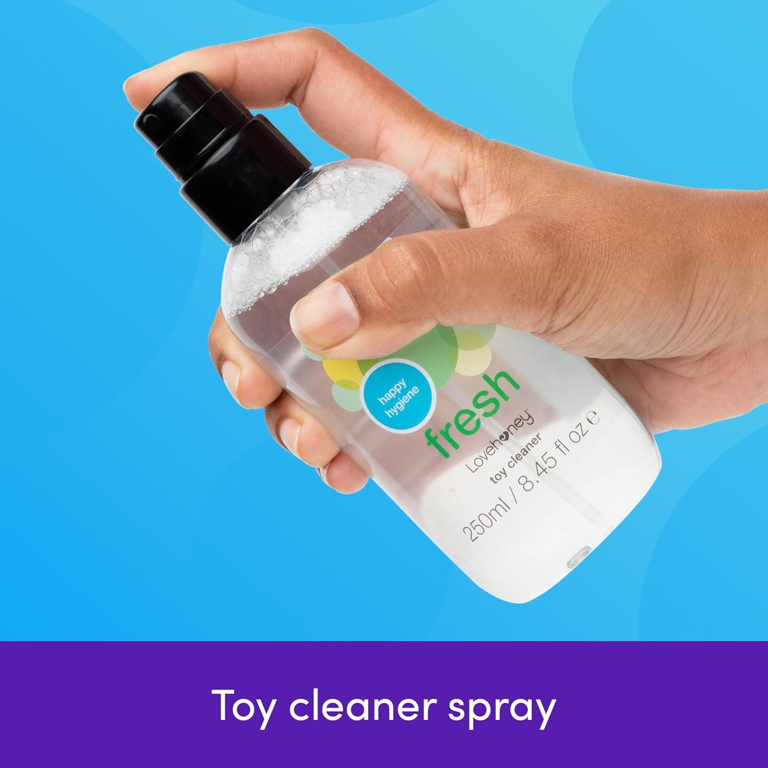 imageWomanizer InsideOut Dual Stimulation Clitoris Sucker amp Lovehoney Fresh Sex Toy Cleaner Spray 85 fl oz Female Sex Toys Bundle