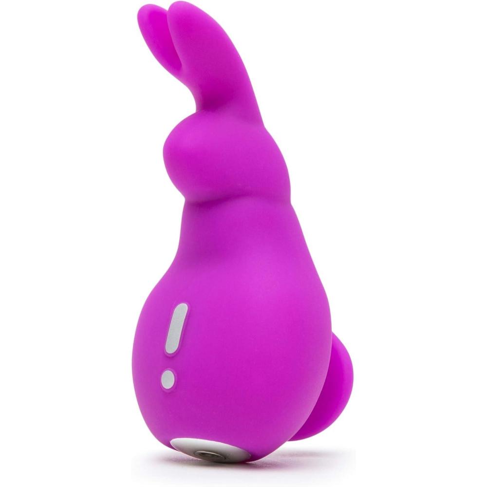 imageLovehoney Happy Rabbit Mini Ears Clitoral Vibrator Small Clitoral Rabbit Vibrator for Women Thick Flexible Stimulating Ears Rechargeable amp Waterproof Pink
