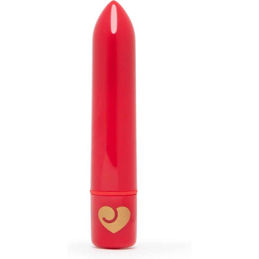 imageLovehoney Magic Bullet Vibrator 4 Inch Vibrating Bullet with Tapered Tip 10 Function Multispeed Mini Vibrator for Women Lipstick Stimulator Waterproof Sex Toys for Couples PurpleRed