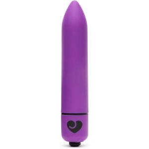 Lovehoney Excite Bullet Vibrator – 3.5 Inch Powerful Mini Massager – 10 Function Single Button Control Quiet Bullet Vibrator for Women – Waterproof & Travel Proof Adult Pleasure Toy – Blue(Purple)