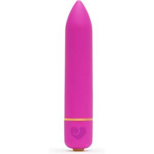 Lovehoney Excite Bullet Vibrator – 3.5 Inch Powerful Mini Massager – 10 Function Single Button Control Quiet Bullet Vibrator for Women – Waterproof & Travel Proof Adult Pleasure Toy – Blue(Pink)