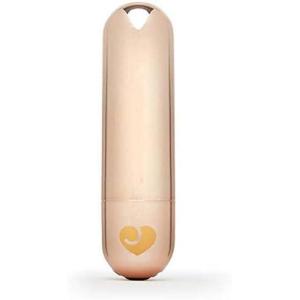 Lovehoney Glow Up Bullet Vibrator for Women | Discreet Mini Vibrator Bullet Personal Massager Adult Toy | 10 Vibration Modes | Rechargeable Clitoral Stimulator | Adult Sex Toys for Couples | Black(Rose Gold)