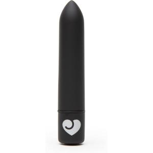 Lovehoney Magic Bullet Vibrator – 4 Inch Vibrating Bullet with Tapered Tip – 10 Function Multispeed Mini Vibrator for Women – Lipstick Stimulator Waterproof – Sex Toys for Couples – Purple(Black)