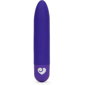 Lovehoney Mini Thrill Bullet Vibrator for Women | Silicone Mini Vibrator Bullet Personal Massager Adult Toy | 10 Vibration Modes | Rechargeable Clitoral Stimulator | Adult Sex Toys for Couples | Green(Purple)