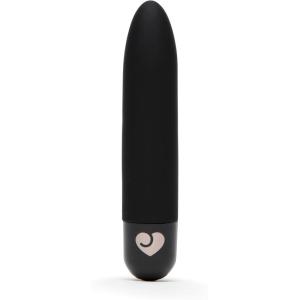 Lovehoney Mini Thrill Bullet Vibrator for Women | Silicone Mini Vibrator Bullet Personal Massager Adult Toy | 10 Vibration Modes | Rechargeable Clitoral Stimulator | Adult Sex Toys for Couples | Green(Black)