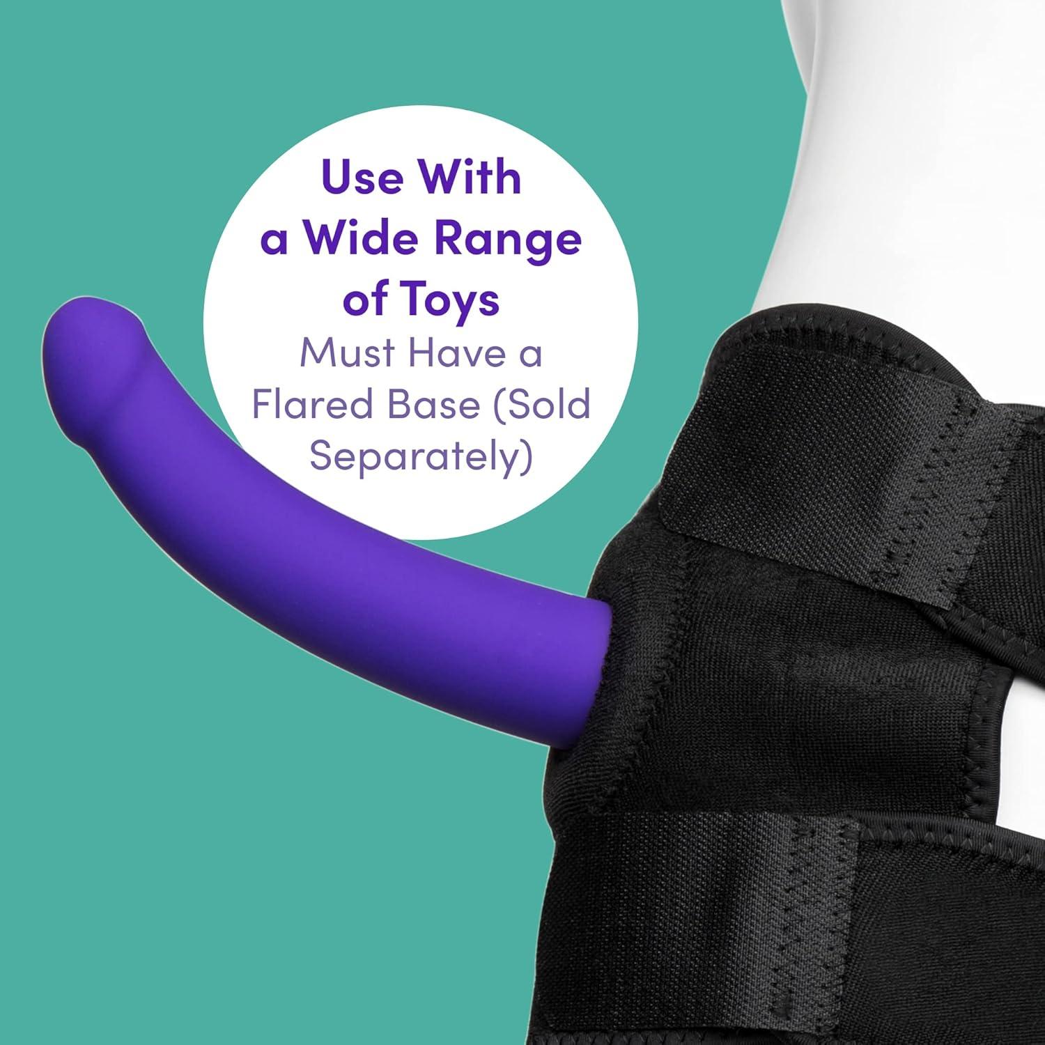imageLovehoney Bondage Boutique Leg Strap On Harness Adjustable up to 20 Inches Hook amp Loop Fastening Leg Harness Includes ORing Machine Washable Black