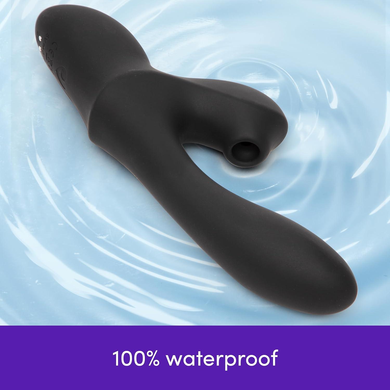 imageLovehoney Dual Embrace Warming Clitoral Sucking Rabbit Vibrator Toy 5 Inch Dual Stimulation G Spot and Clit Suction Stimulator 7 Patterns amp 3 Speed Adult Sex Toy Rechargeable amp Waterproof Black