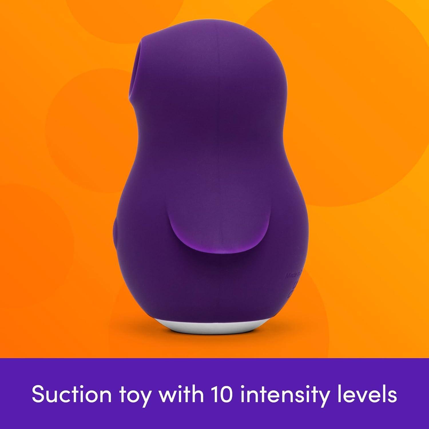 imageLovehoney Penguin Clitoral Stimulator Clit Sucking Pocket Pal Toy with 10 Suction Speeds Waterproof Vibrating Sex Toy for Women USB Rechargeable