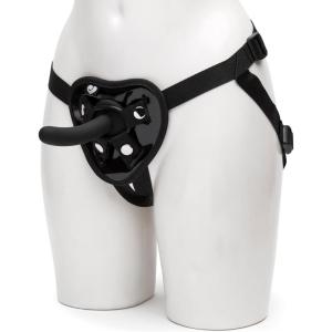Lovehoney Beginner’s Unisex Strap On Dildo & Harness Kit – 5 Inch Silicone Strap On for Pegging Play – Adjustable Harness Set with 3 O-Rings – Anal Dildo Adult Sex Toy – Waterproof – Black