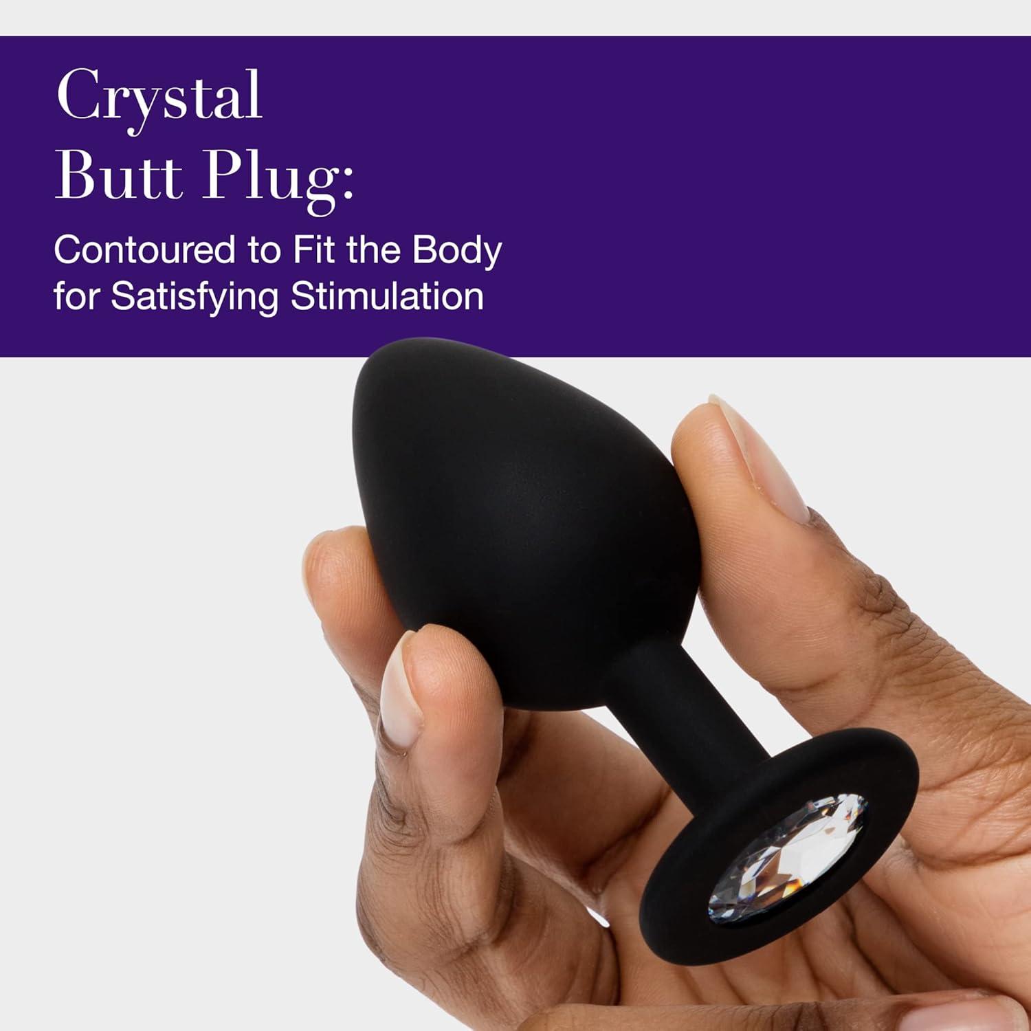imageFifty Shades of Grey Come to Bed Couples Kit Adult Sex Toy Kit with Clitoral Bullet Vibrator Crystal Anal Plug amp Satin Blindfold Vibrator Bullet with 8 Speeds Rechargeable amp Waterproof 3pcs