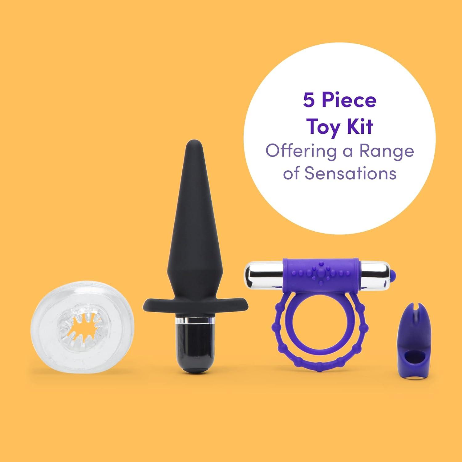 imageLovehoney Multicoloured Best Night Ever Toy Kit for Adults Accessories for Couples 5 Pieces