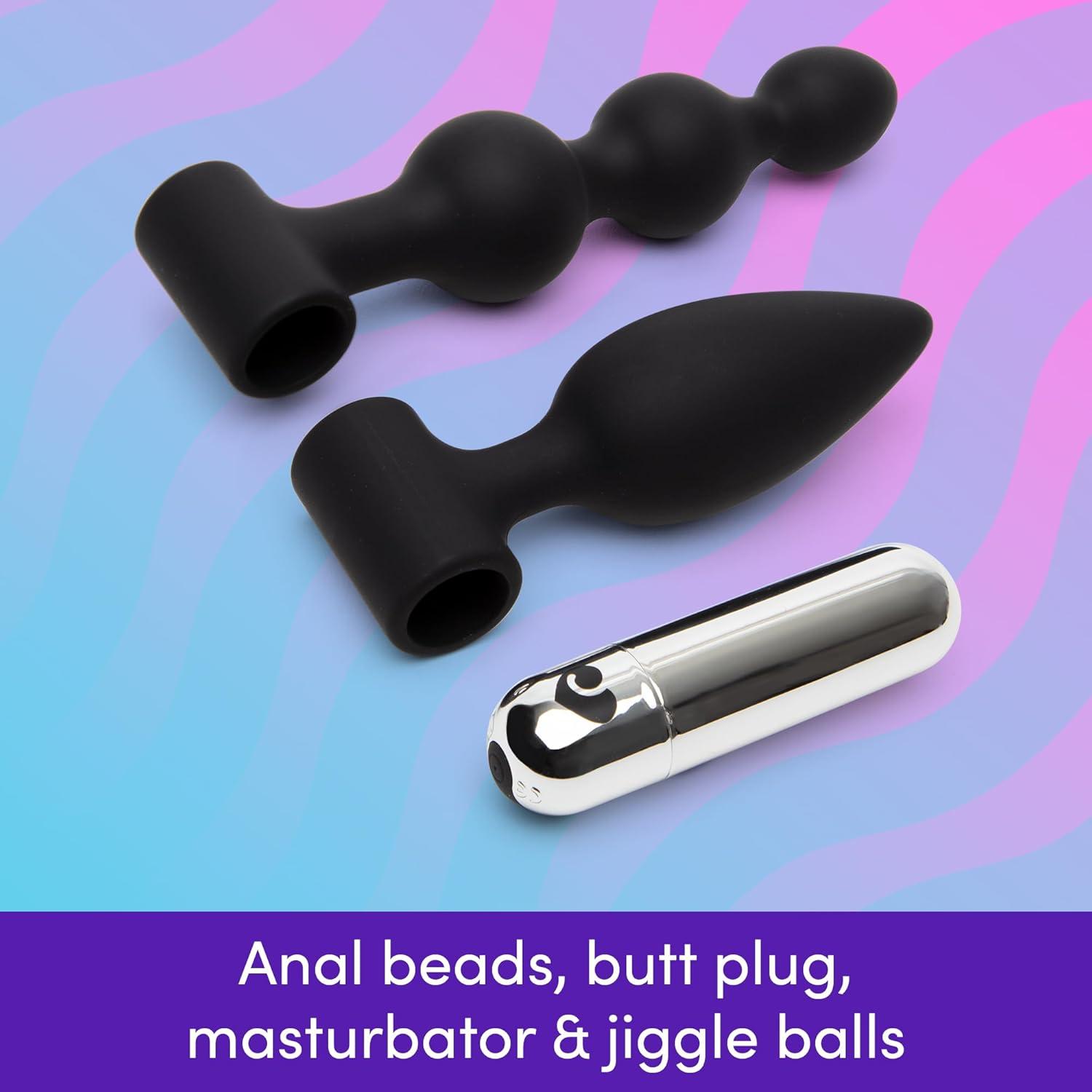 imageLovehoney Wilder Weekend Couples Sex Toy Kit Silicone Rabbit amp Bullet Vibrators for Women Male Masturbator Anal Plugs Cock Rings amp Kegal Balls Adult Sex Toys for Couples 10 Piece SetWilder Weekend