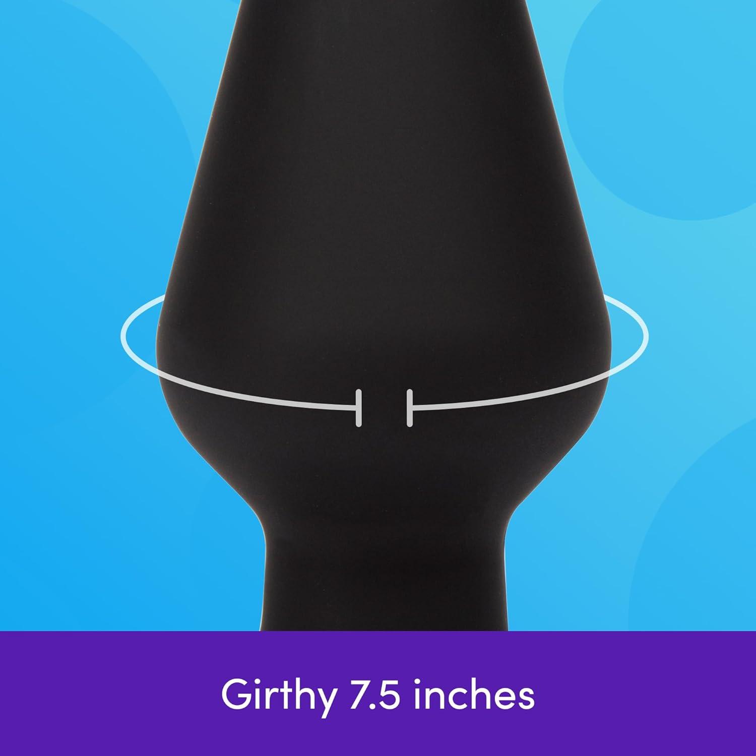 imageLovehoney Butt Plug Anal Sex Toys for Men Women Couples 55 Inch Large Anal Plug Silicone Anal Trainer Male Prostate Massaging Device Portable Adult Sex Toys with 75 Inch Girth Black55 Inch
