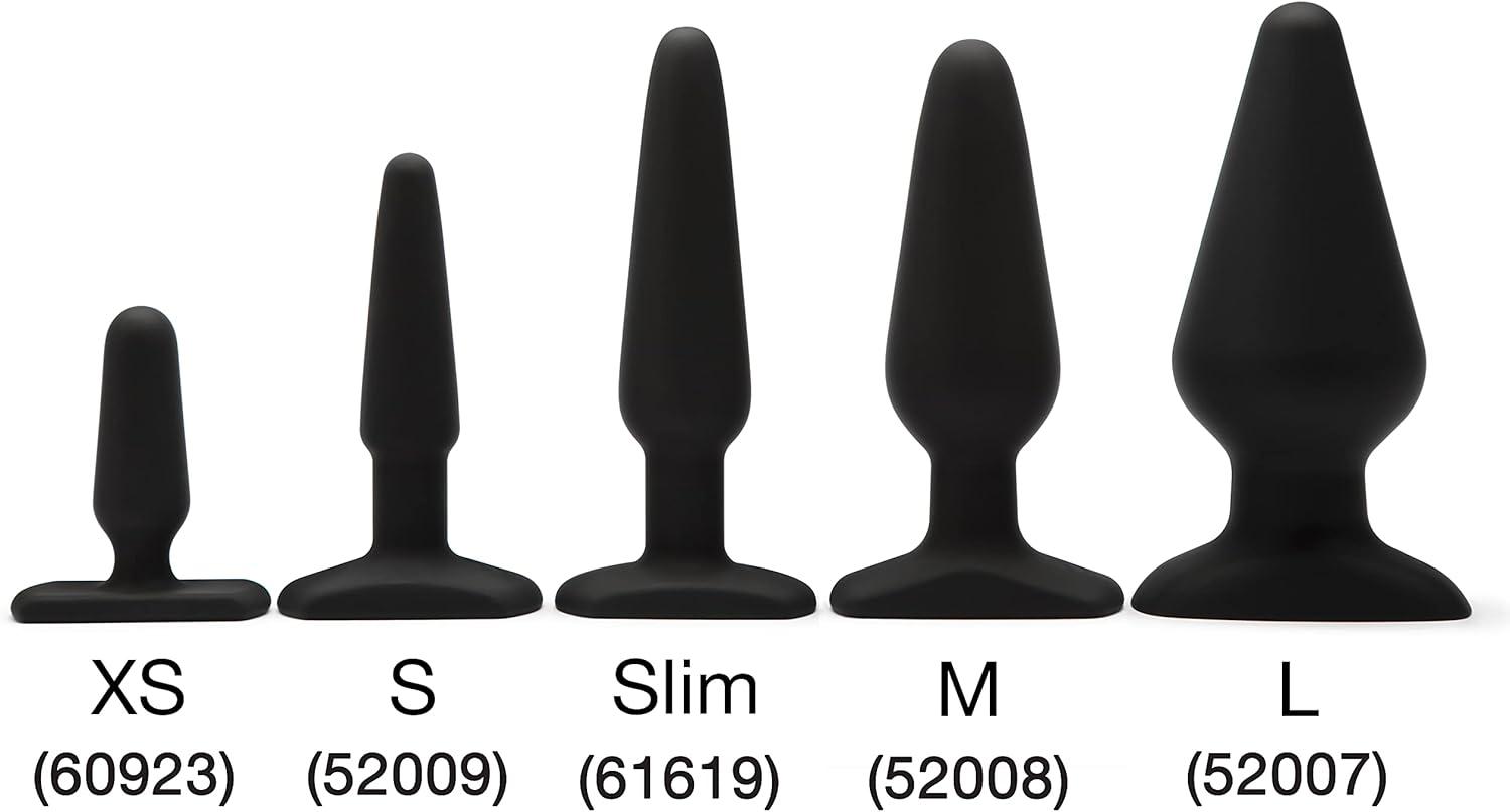 imageLovehoney Butt Plug Anal Sex Toys for Men Women Couples 55 Inch Large Anal Plug Silicone Anal Trainer Male Prostate Massaging Device Portable Adult Sex Toys with 75 Inch Girth Black5 inches