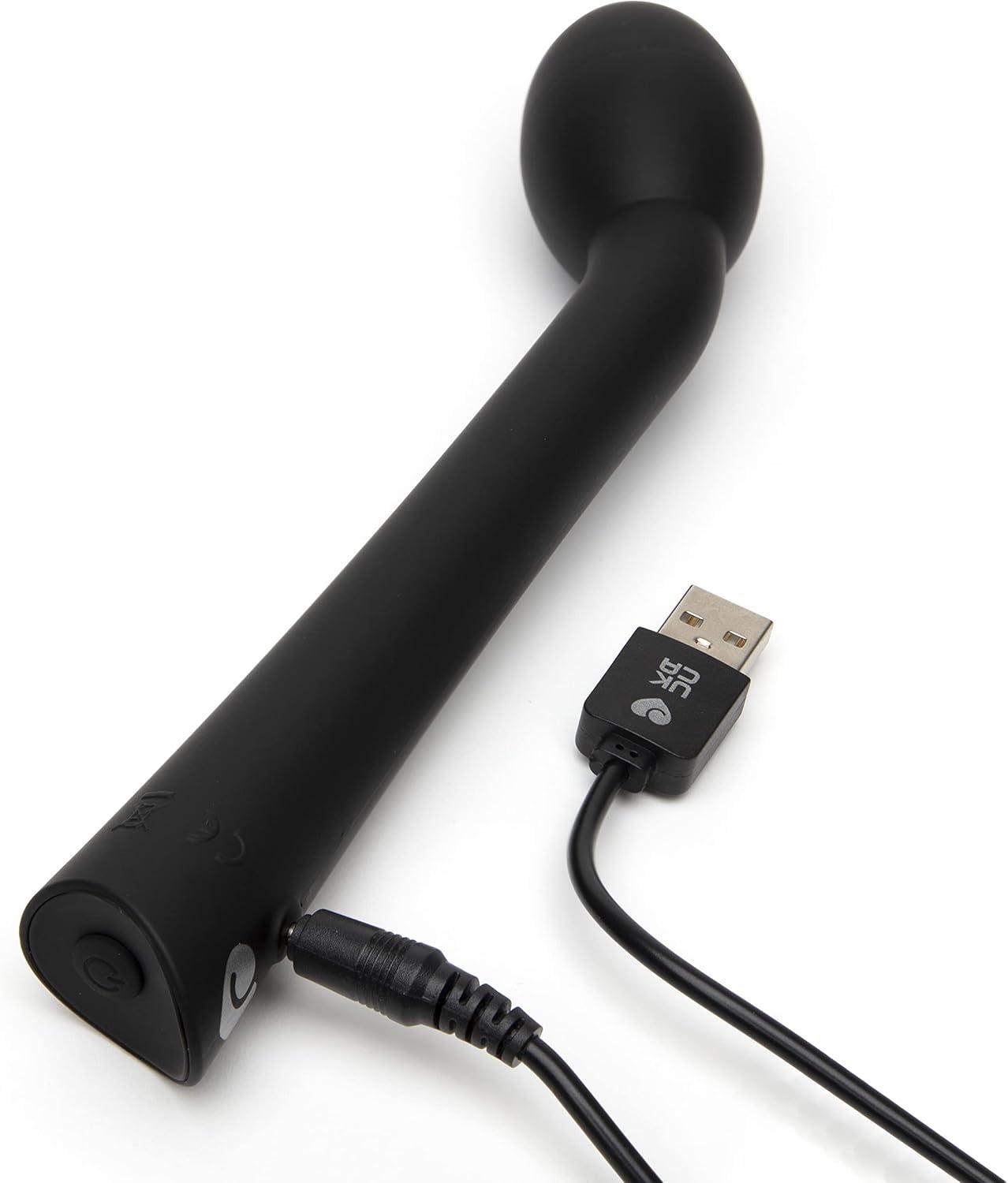 imageLovehoney GSlim Black GSpot Wand Massager Rechargeable and Easy to Operate Smooth amp Waterproof 8 inches