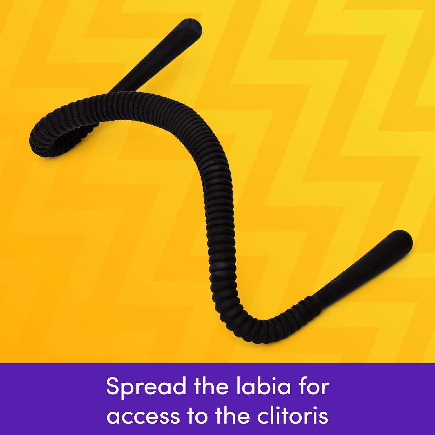 imageLovehoney Intimate Spreader Bar Ridged G Spot Stimualtor Adult Toy HandsFree Adjustable Labia Clamps Oral Sex Pussy Expander Adult Sex Games Bondage Accessory Sex Toys for Women amp Couples
