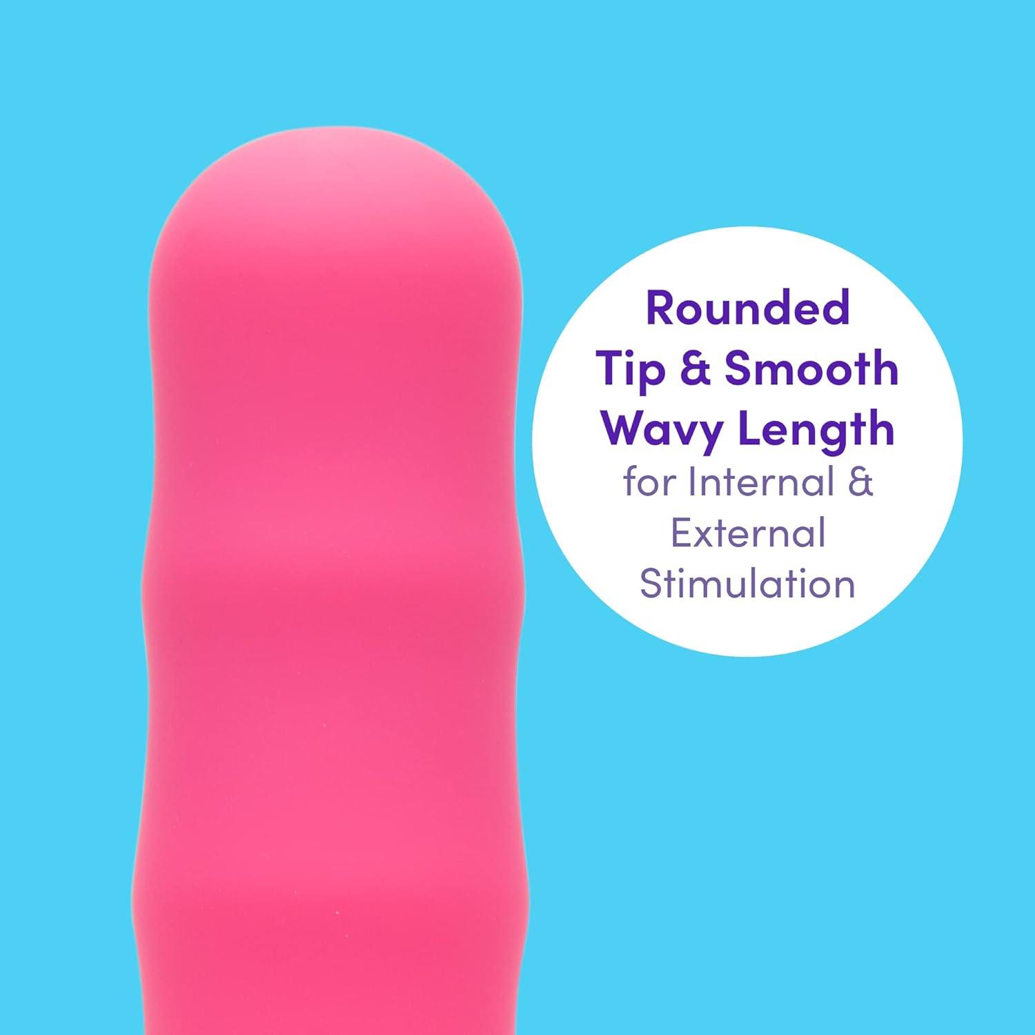 imageLovehoney Pink Silencer Whisper Quiet Classic Vibrator 7 Plastic MultispeedPink
