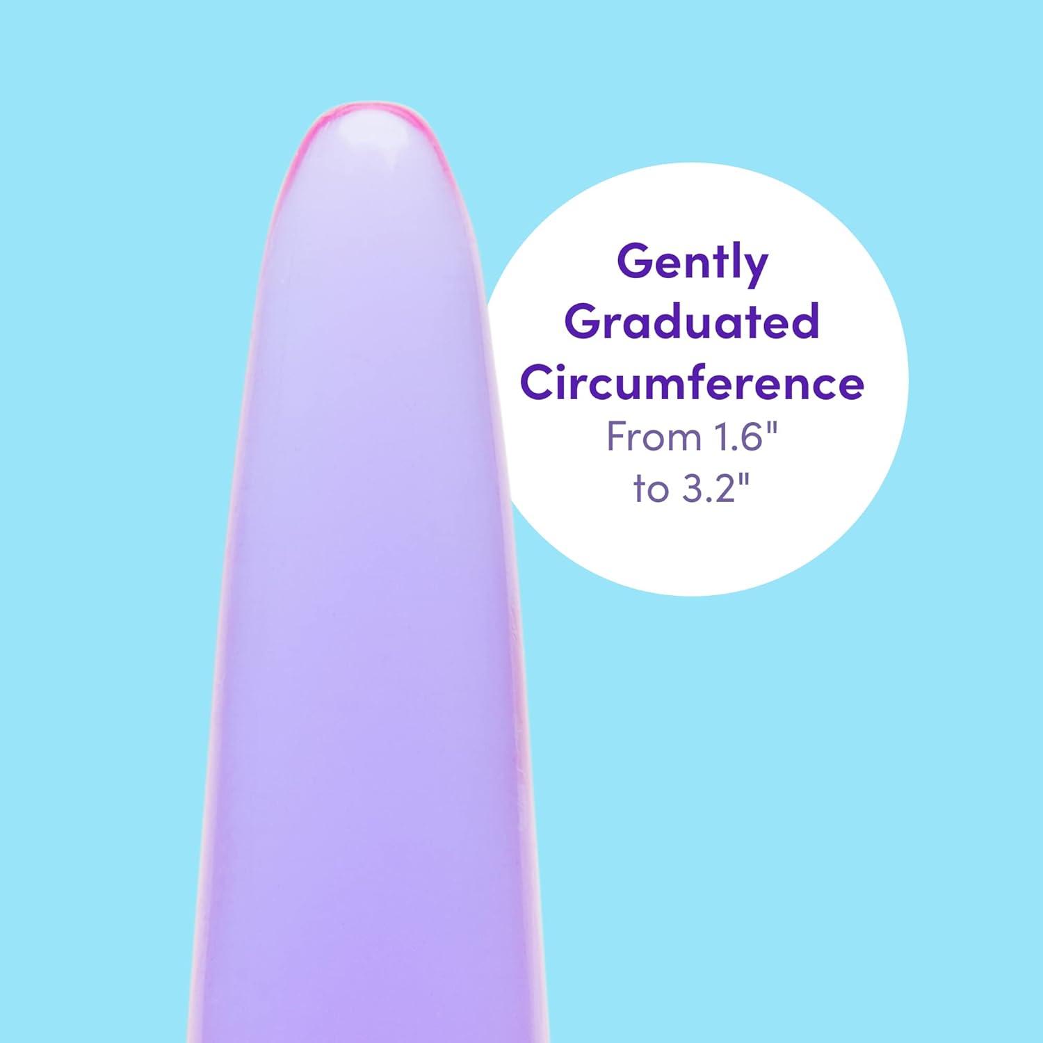 imageLovehoney Slimline Butt Plug Anal Sex Toys for Men Women Couples 4 Inch Beginner Sex Toys Anal Trainer Prostate Massaging Device with Suction Cup Portable Male Adult Sex Toys PurpleSlimline