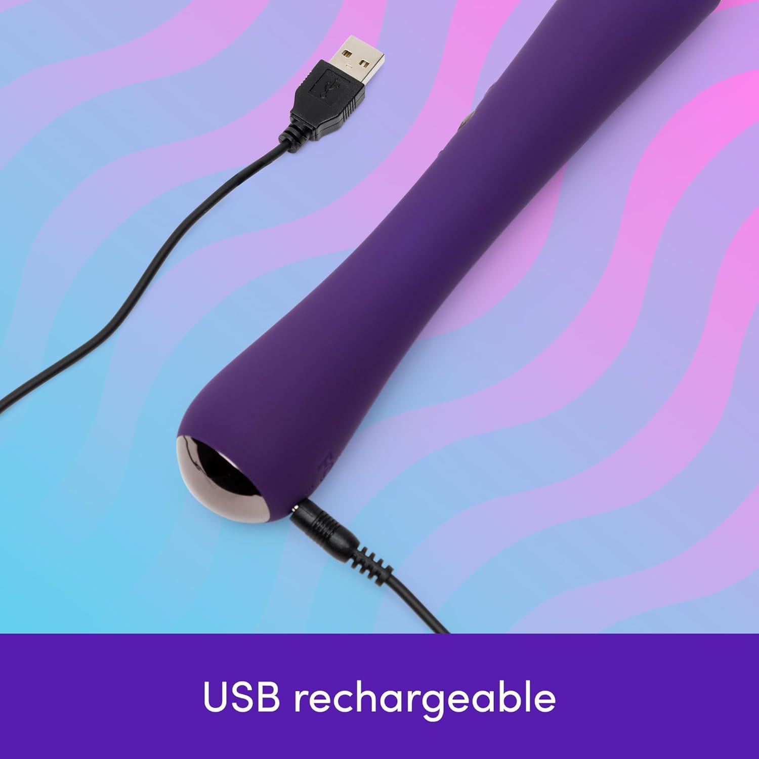 imageLovehoney Wand Vibrator for Women Silicone Wand Massager Clitoral Stimulator 5 Patterns amp 10 Intensities Rechargeable Vibrating Dildo Personal Massager Adult Sex Toys for Women amp Couples