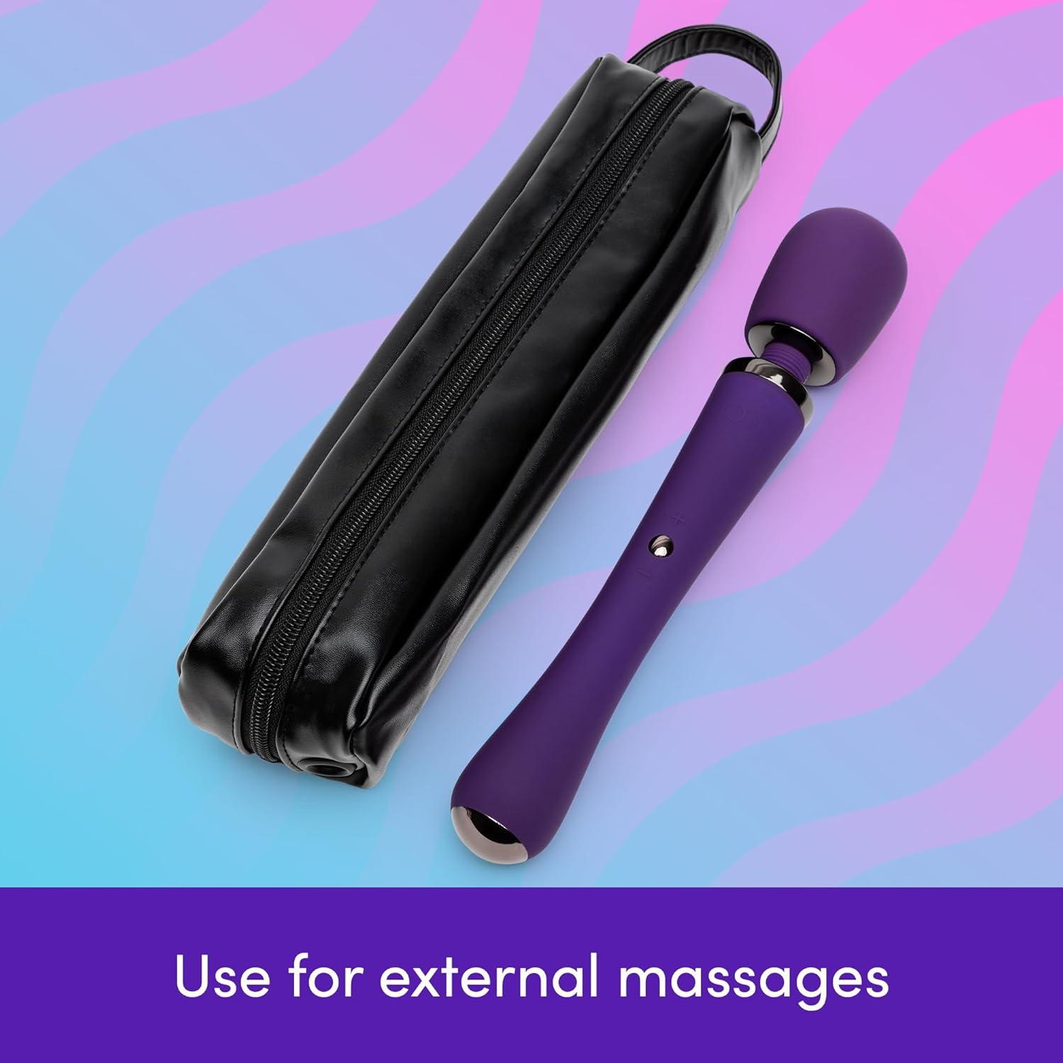 imageLovehoney Wand Vibrator for Women Silicone Wand Massager Clitoral Stimulator 5 Patterns amp 10 Intensities Rechargeable Vibrating Dildo Personal Massager Adult Sex Toys for Women amp Couples