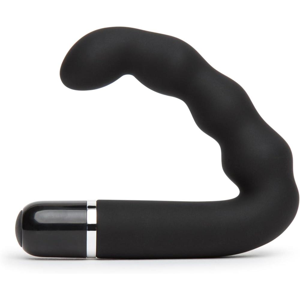 imageLovehoney Black Rookie 10 Function Vibrating Prostate Massager Plastic Waterproof