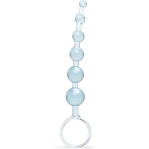 Lovehoney Blue Anal Beads with Finger Loop – Beginner Friendly – 6 inch(Blue)