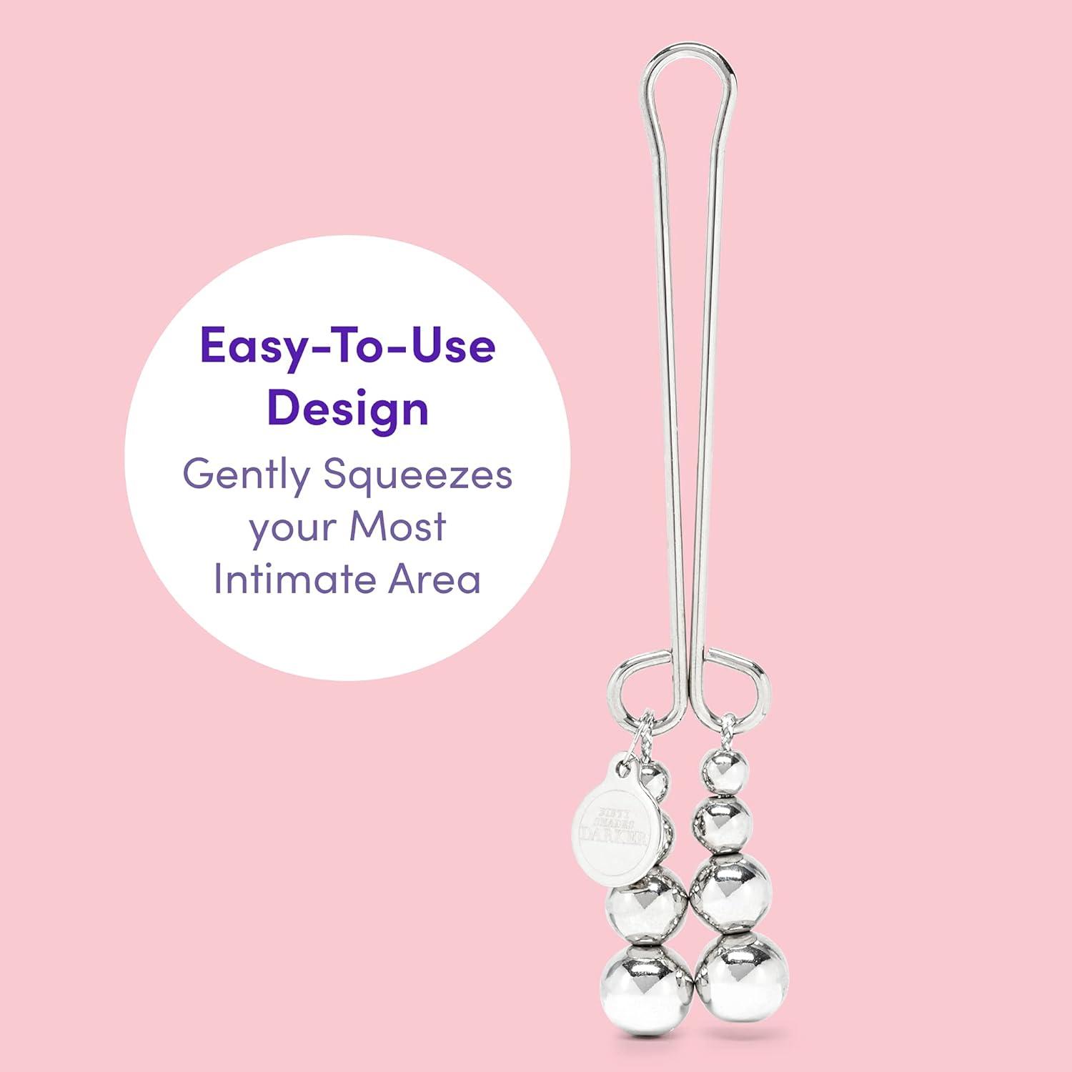 imageLove Honey Fifty Shades Darker Just Sensation Beaded Clitoral Clamp 1 Count