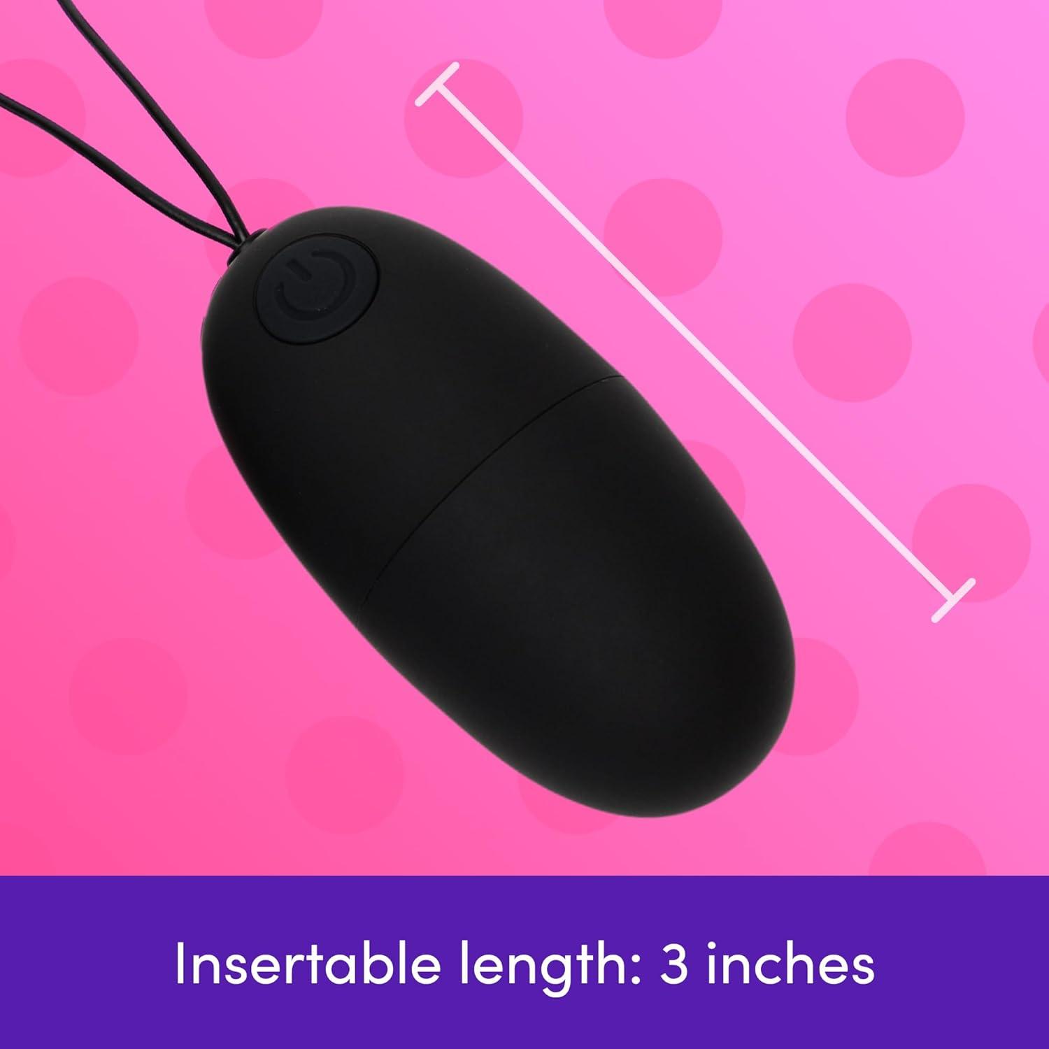 imageLovehoney Secret Agent Remote Control Vibrator for GSpot Vibrating Love Egg Sex Toy for Women and Couples 10 Vibration Modes Rechargeable Wearable Adult Sex Toy for Couples BlackBlack