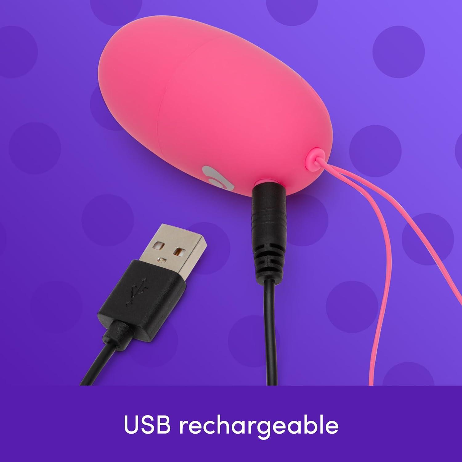 imageLovehoney Secret Agent Remote Control Vibrator for GSpot Vibrating Love Egg Sex Toy for Women and Couples 10 Vibration Modes Rechargeable Wearable Adult Sex Toy for Couples BlackPink