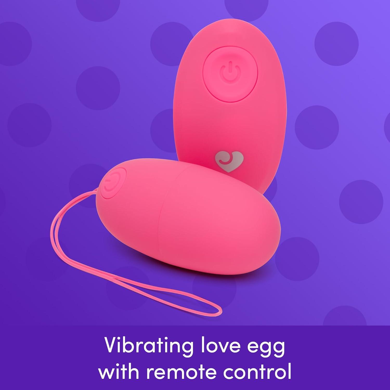 imageLovehoney Secret Agent Remote Control Vibrator for GSpot Vibrating Love Egg Sex Toy for Women and Couples 10 Vibration Modes Rechargeable Wearable Adult Sex Toy for Couples BlackPink