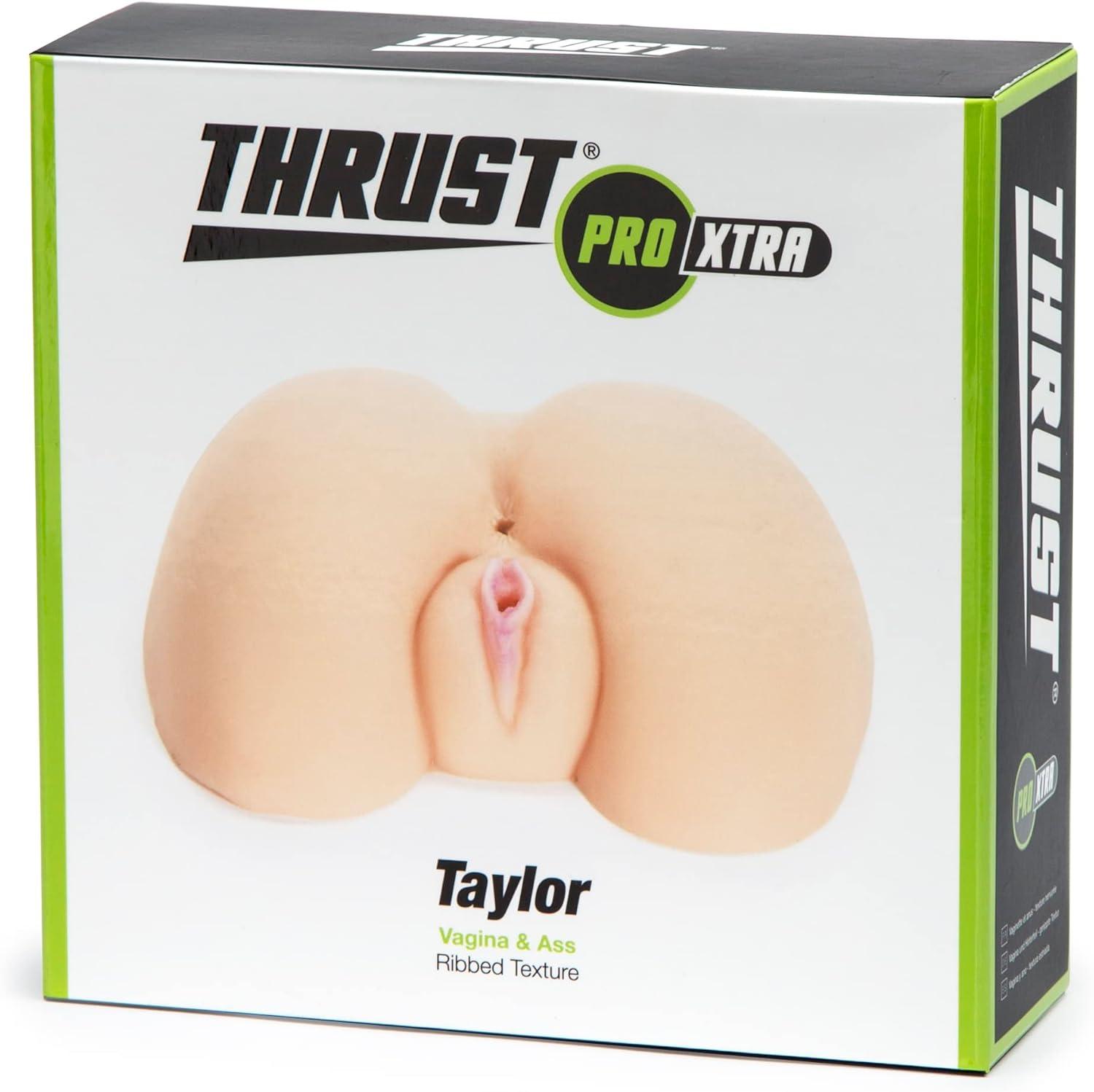 imageLovehoney Thrust Pro Xtra Taylor Male Masturbator 45 Inch Realistic Vagina amp Ass with Ribbed Canal Vibrator Compatible Male Sex Toy 770g Flesh Pink