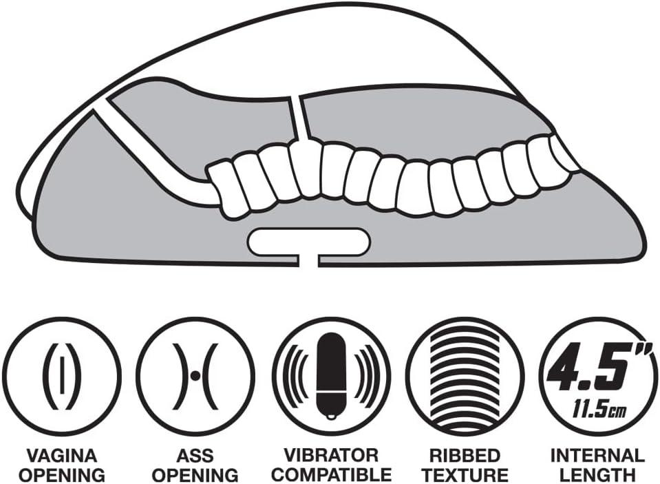 imageLovehoney Thrust Pro Xtra Taylor Male Masturbator 45 Inch Realistic Vagina amp Ass with Ribbed Canal Vibrator Compatible Male Sex Toy 770g Flesh Pink