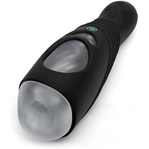 Lovehoney Blowmotion Real Feel Turbo Power Vibrating Male Masturbator – 6 Inch Lifelike Canal with Turbo Button – 8 Vibration Mode & 12 Speed Male Sex Toy – Rechargeable & Waterproof