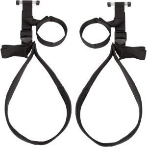 Lovehoney Bondage Boutique Sex Swing – 73 Inch Over the Door Adjustable Strong Sex Swing for Couples – 31 Inch Thigh Supports – Black
