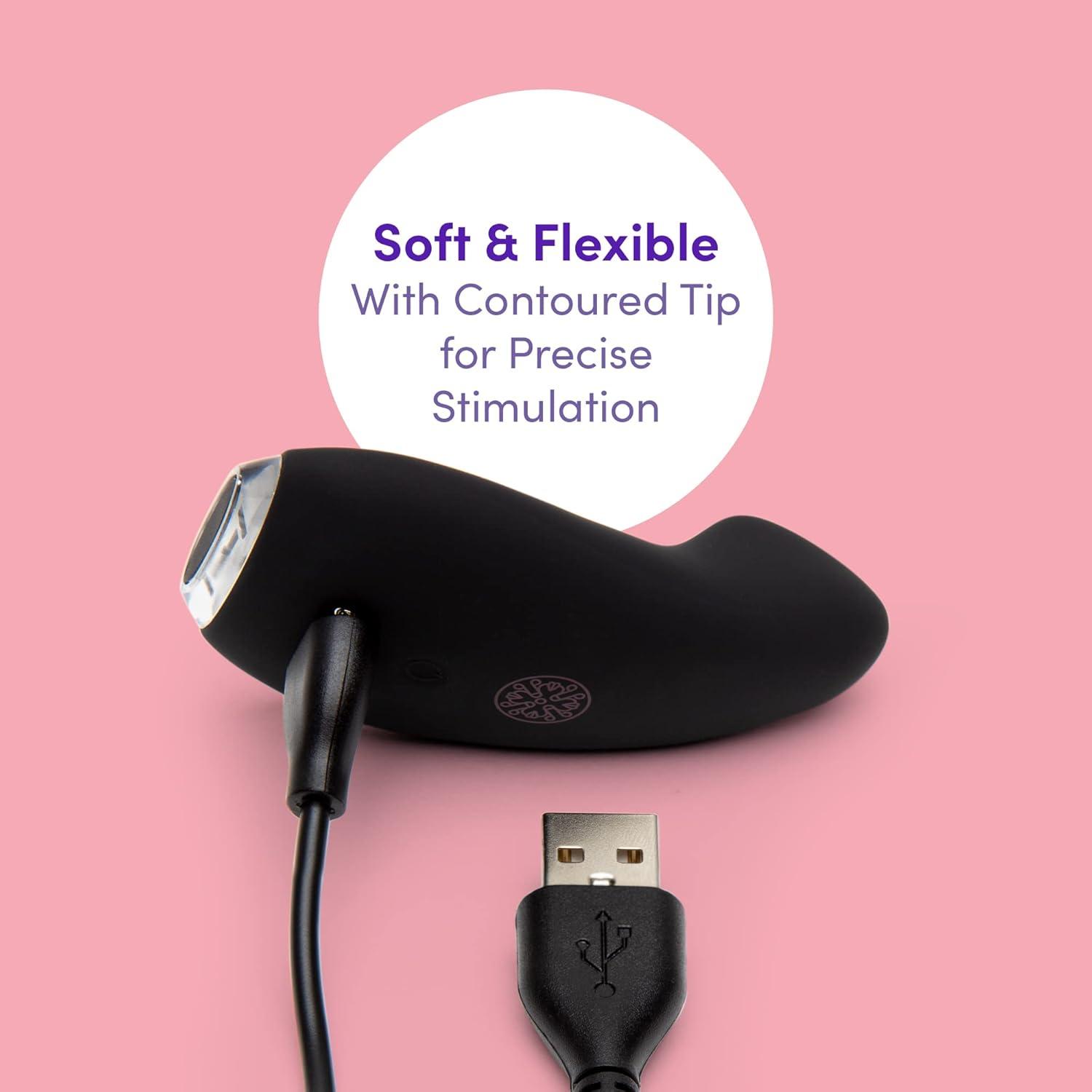 imageLovehoney Black Mantric Rechargeable Remote Control Knicker Vibrator Silicone 10 Functions
